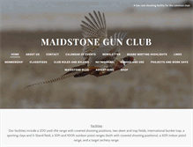 Tablet Screenshot of maidstonegunclubeh.com